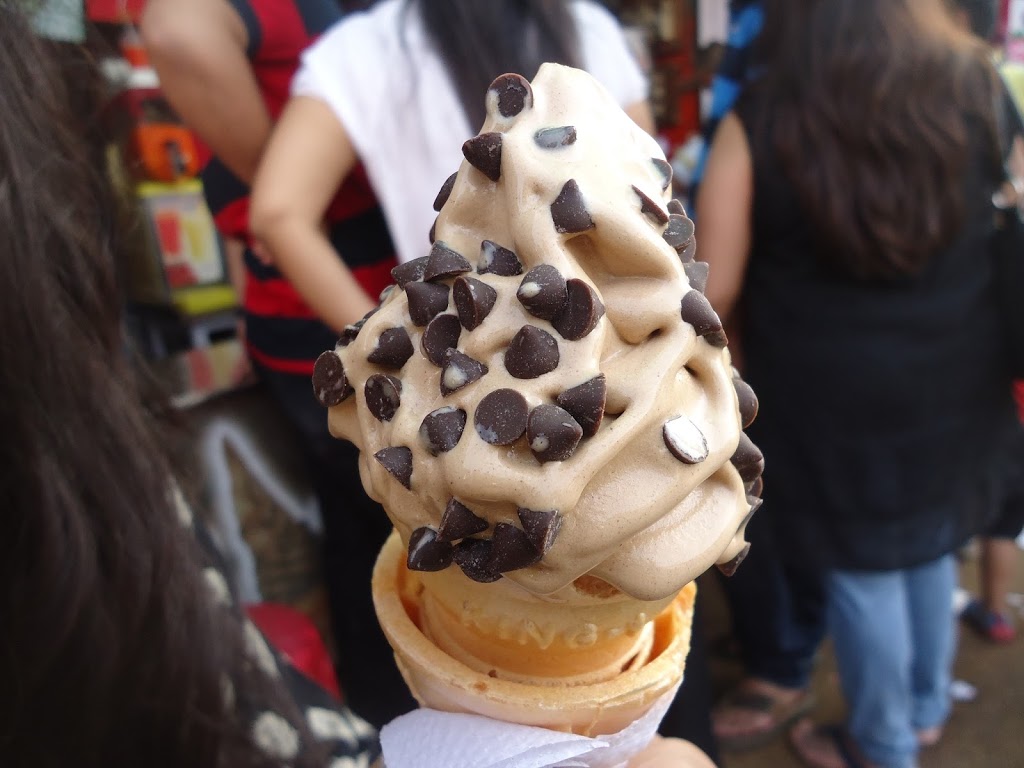 Sweet Chocolate Chips Ice Cream Cone